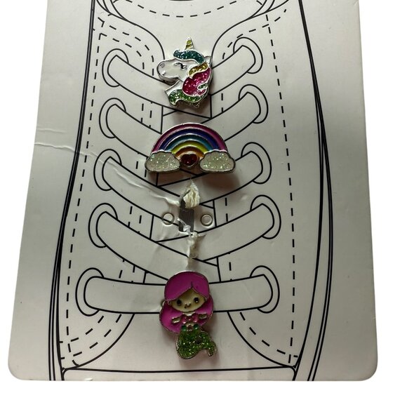 New NWT CHARM IT Shoelace Charm Party Shoelace charms, Nordstrom, Set of Three. - Picture 3 of 4